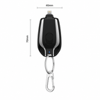 Mini Chargeur Porte-Clés d’Urgence 1500 mAh– Batterie Externe Ultra-Compacte à Charge Rapide