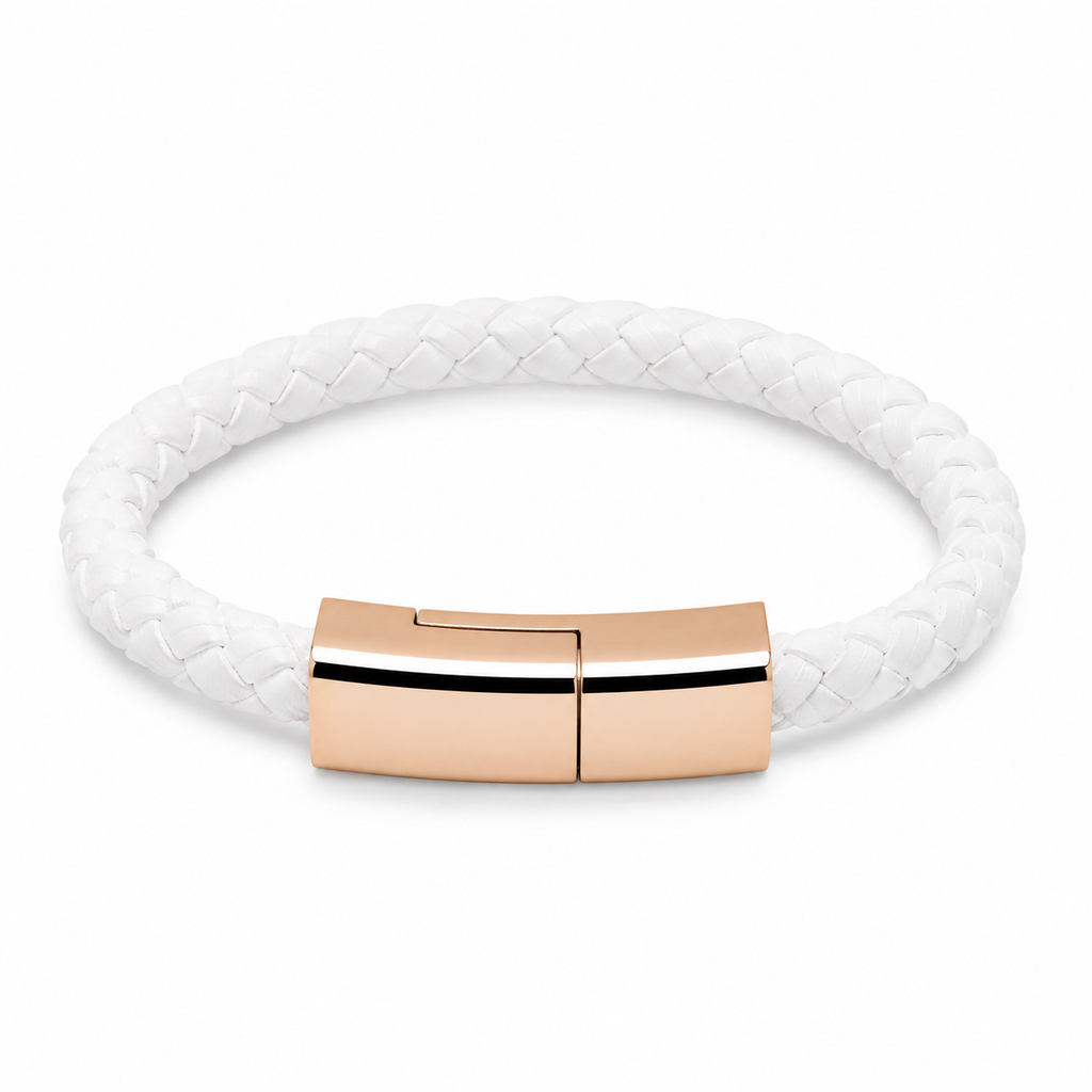Bracelet Chargeur 3-en-1 – Compatible iPhone, USB-C et Micro-USB