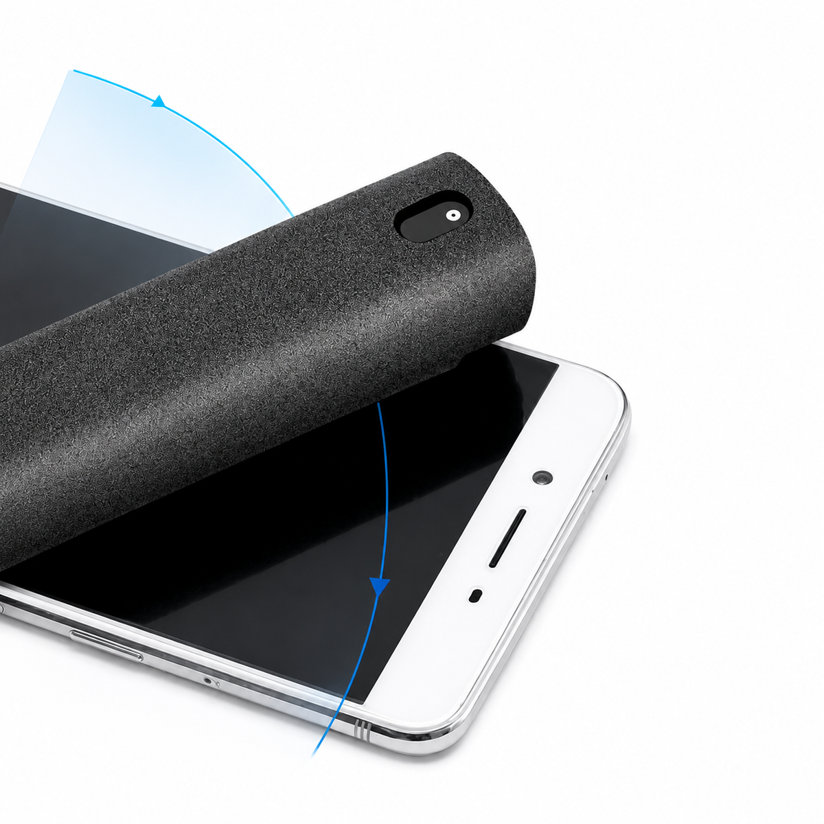 Kit de nettoyage 2-en-1 pour écran de téléphone et d’ordinateur – Chiffon microfibre anti-poussière