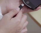 Mini batterie externe portable avec écran numérique effet miroir